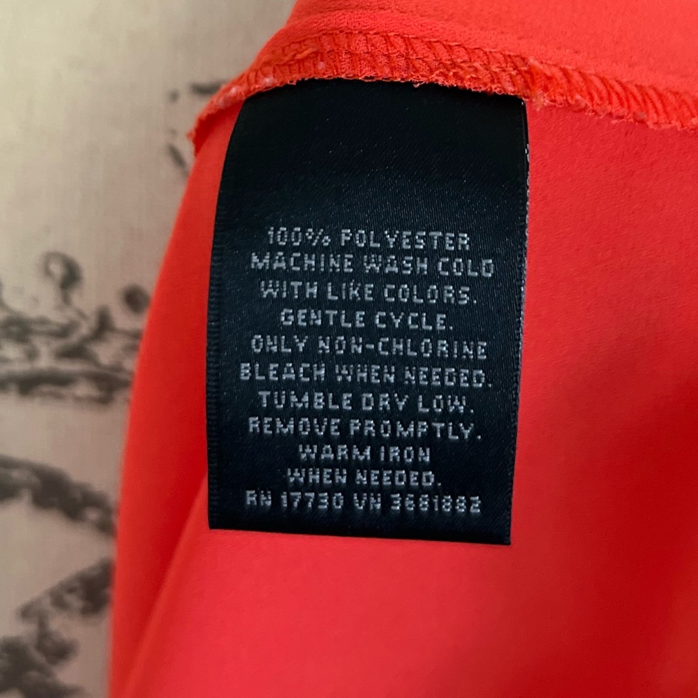 Mossimo Orange Button Front Tank Top - Picture 5 of 6